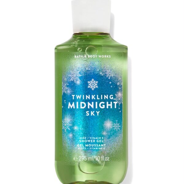 Twinkling midnight sky